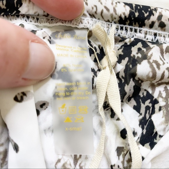 Chloe Rose Dream On Side Tie Bikini Bottom Snake - Picture 6 of 8